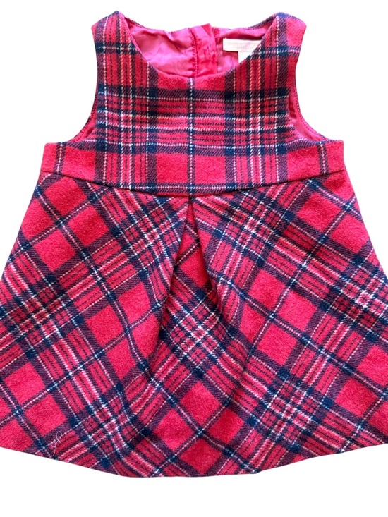 Janie and Jack Other - Janie and Jack Red Plaid Sleeveless Holiday Dress